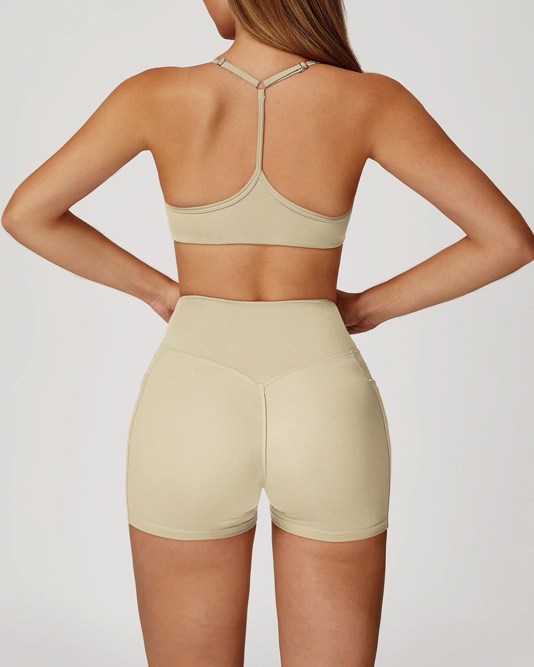 Mila Seamless Shorts - Beige