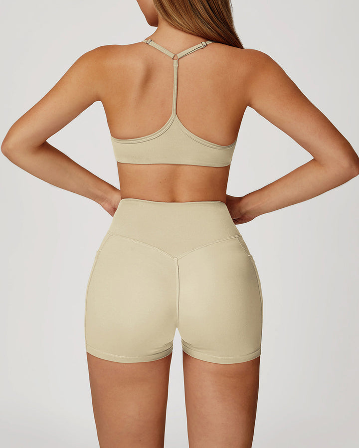 Mila Seamless Shorts - Beige