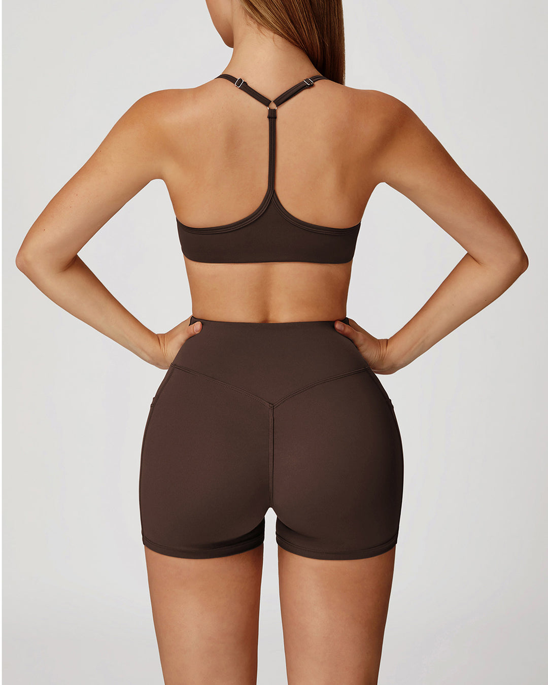 Mila Seamless Shorts - Brown