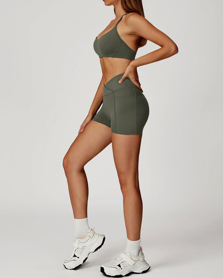 Mila Seamless Shorts - Green