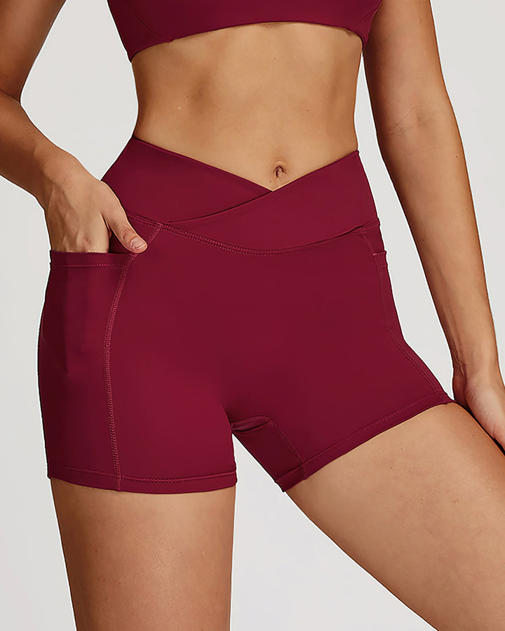 Mila Seamless Shorts - Red