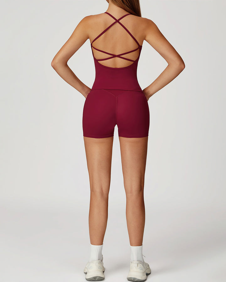 Mila Seamless Shorts - Red