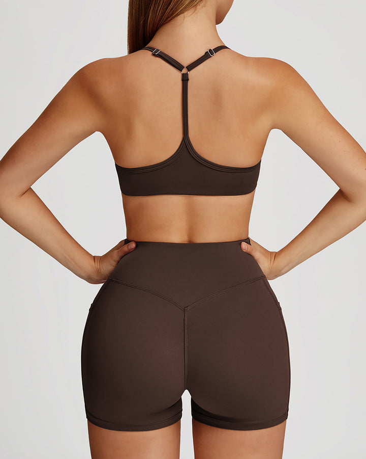 Mila Sports Bra - Brown