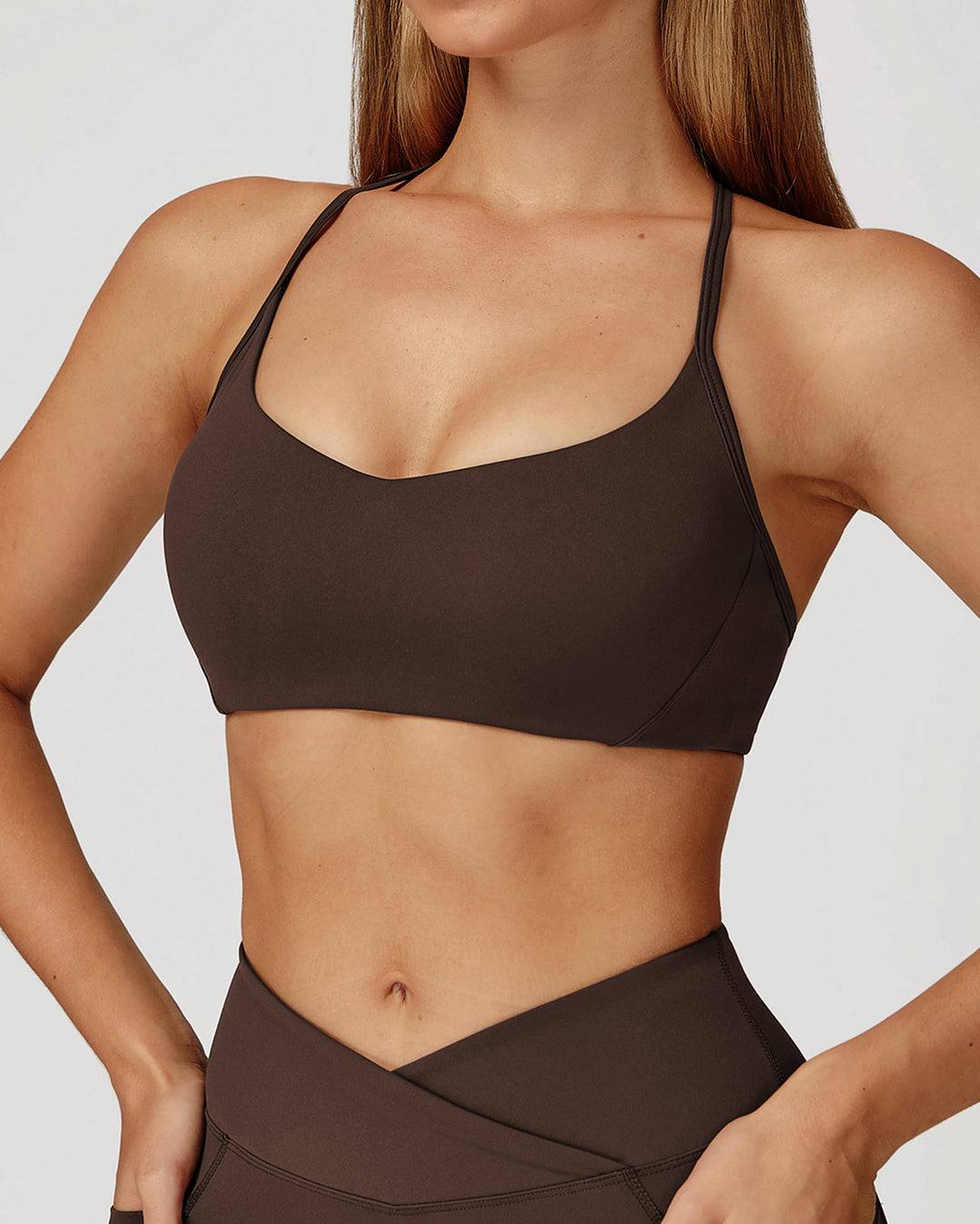 Mila Sports Bra - Brown