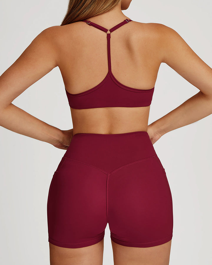 Mila Sports Bra - Red