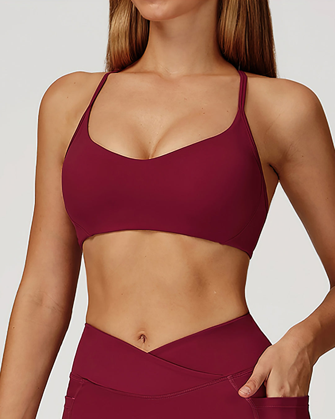 Mila Sports Bra - Red