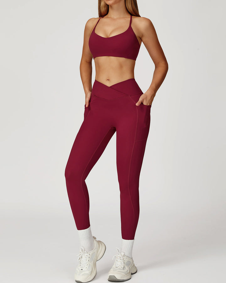 Mila Sports Bra - Red
