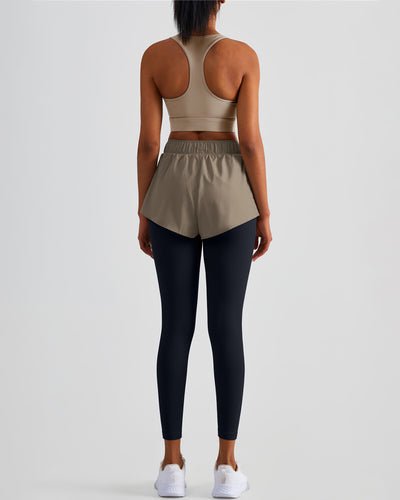 Milana Shorts Leggings - Ebony Mocha