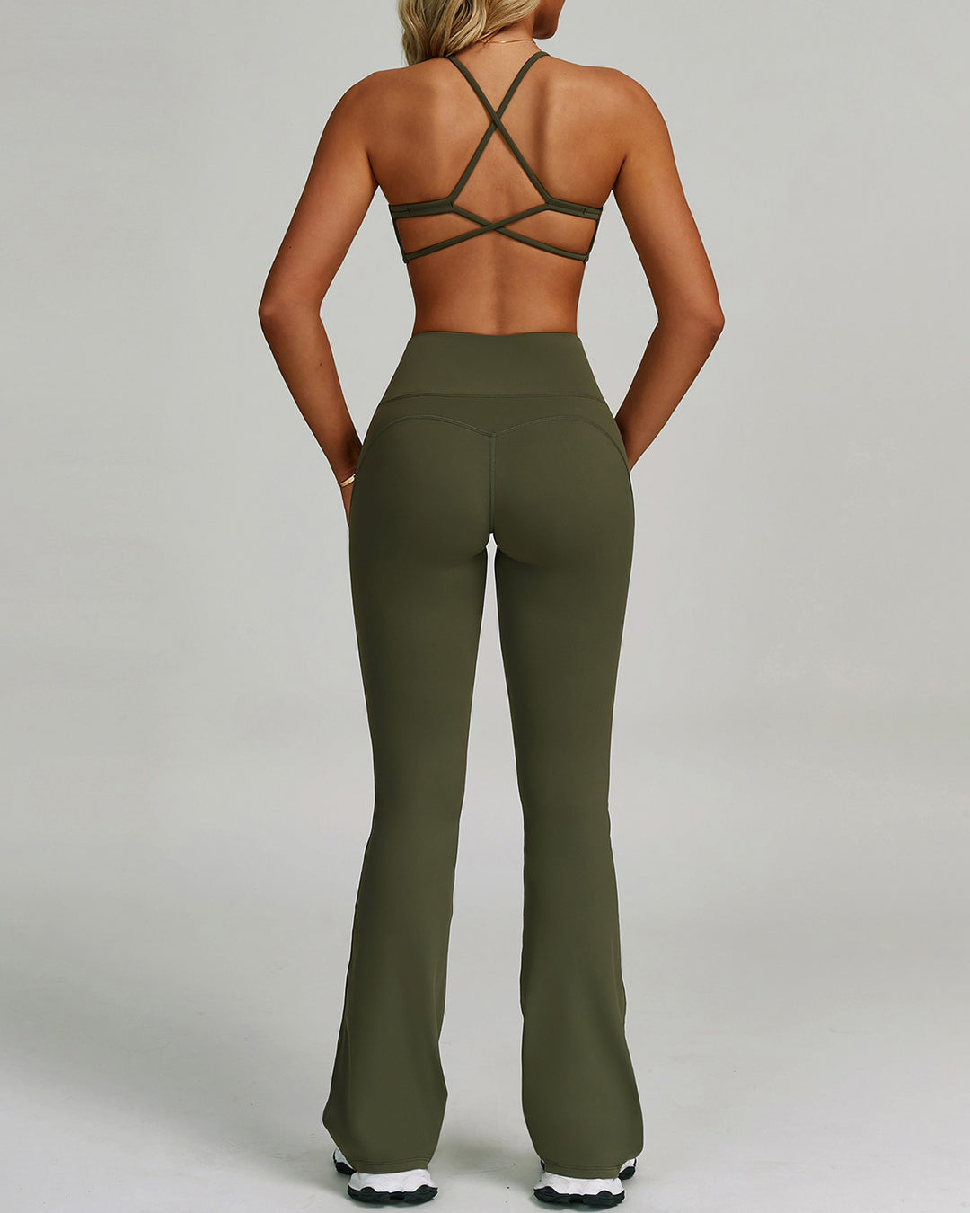 Mira Flare Leggings - Green