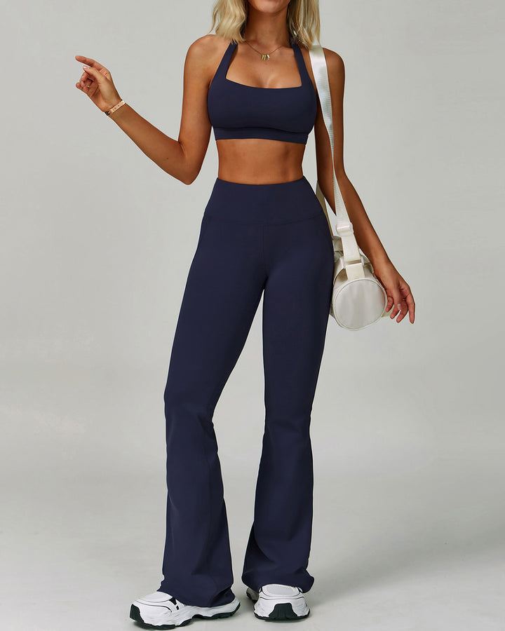 Mira Flare Leggings - Navy