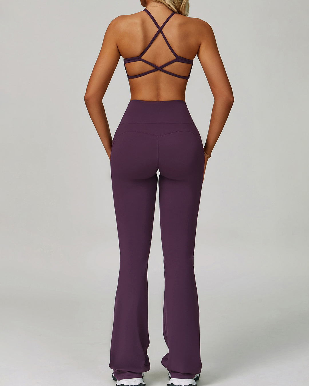 Mira Flare Leggings - Purple
