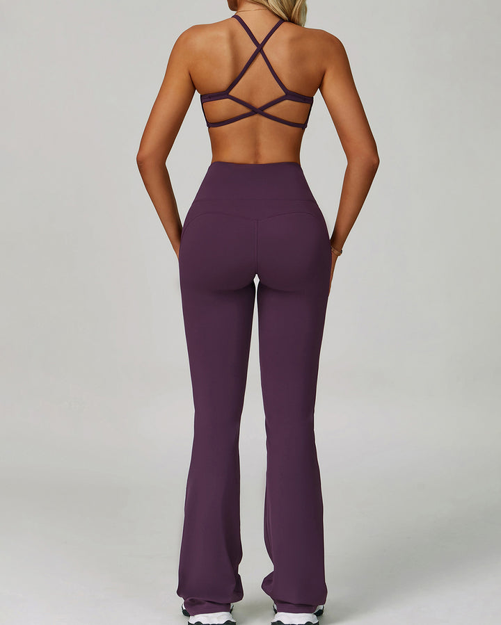 Mira Flare Leggings - Purple