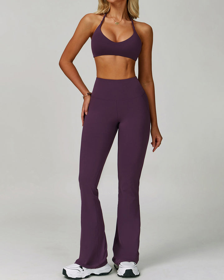 Mira Flare Leggings - Purple