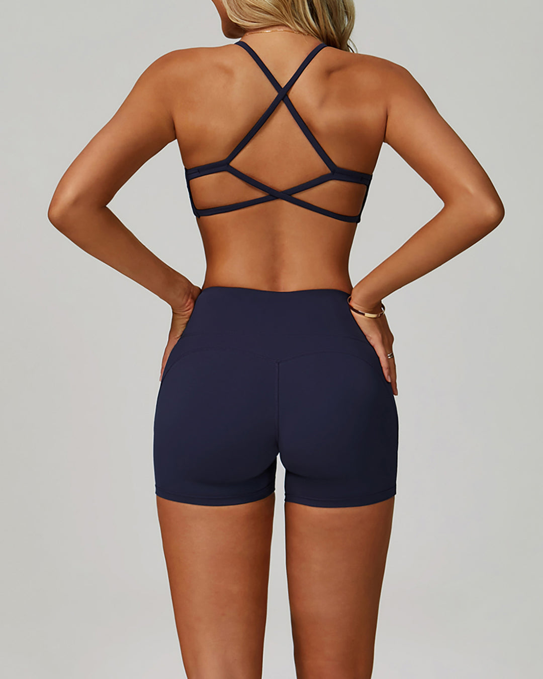 Mira Sports Bra - Navy