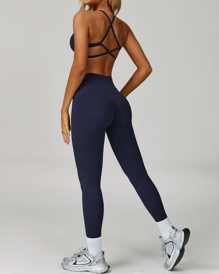 Mira Sports Bra - Navy
