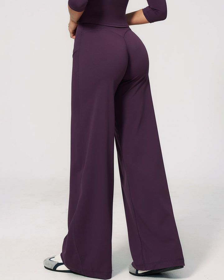 Mireya Flare Leggings - Aubergine