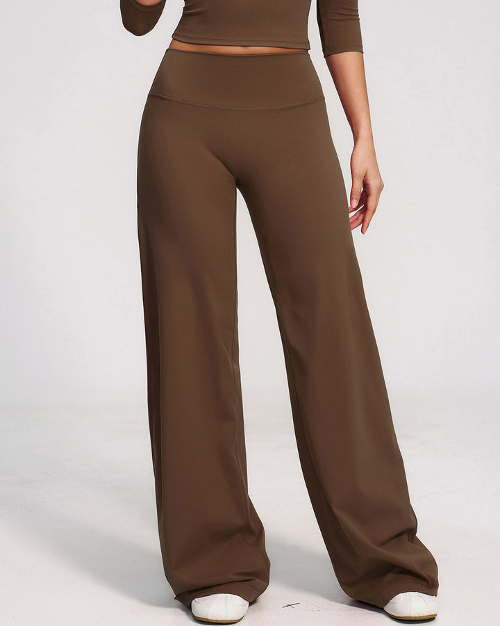 Mireya Flare Leggings - Brown