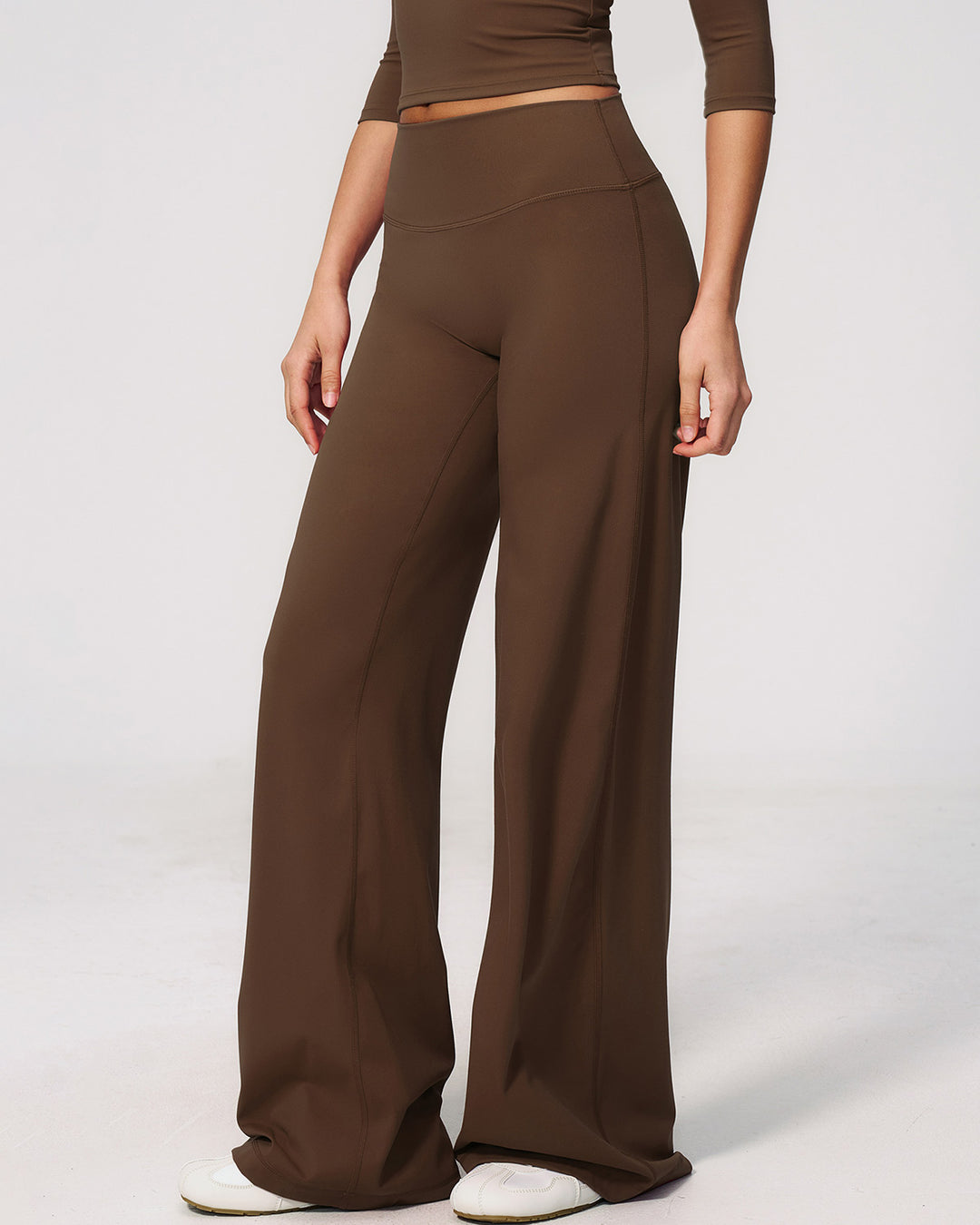 Mireya Flare Leggings - Brown
