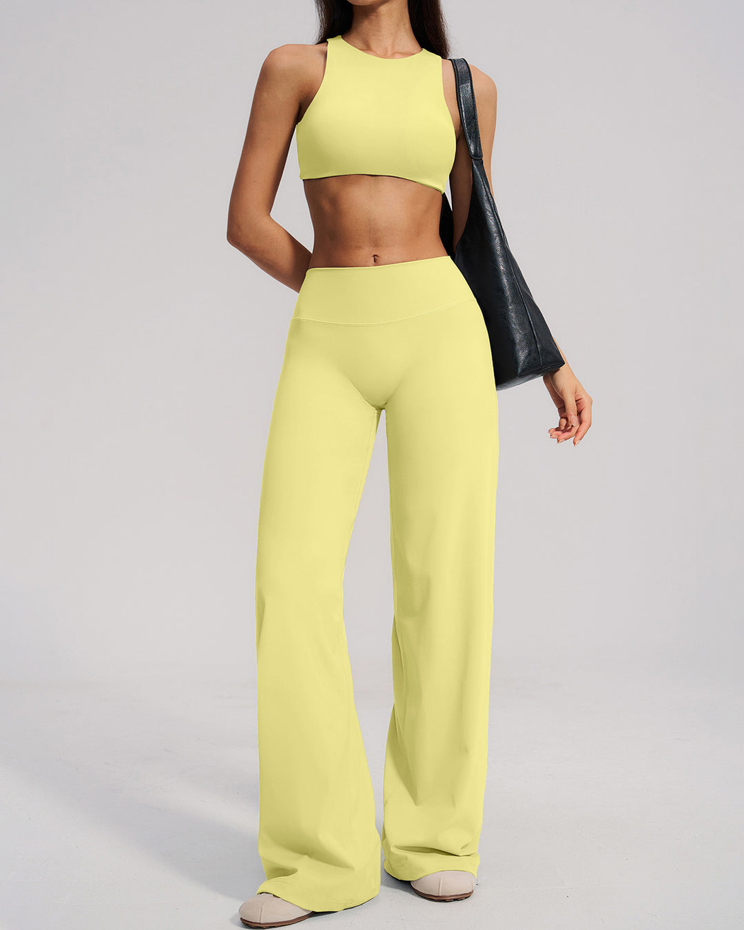 Mireya Flare Leggings - Buttercream