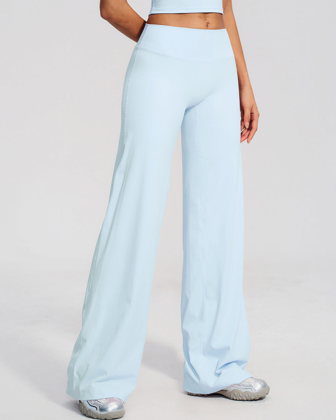 Mireya Flare Leggings - Ice Blue