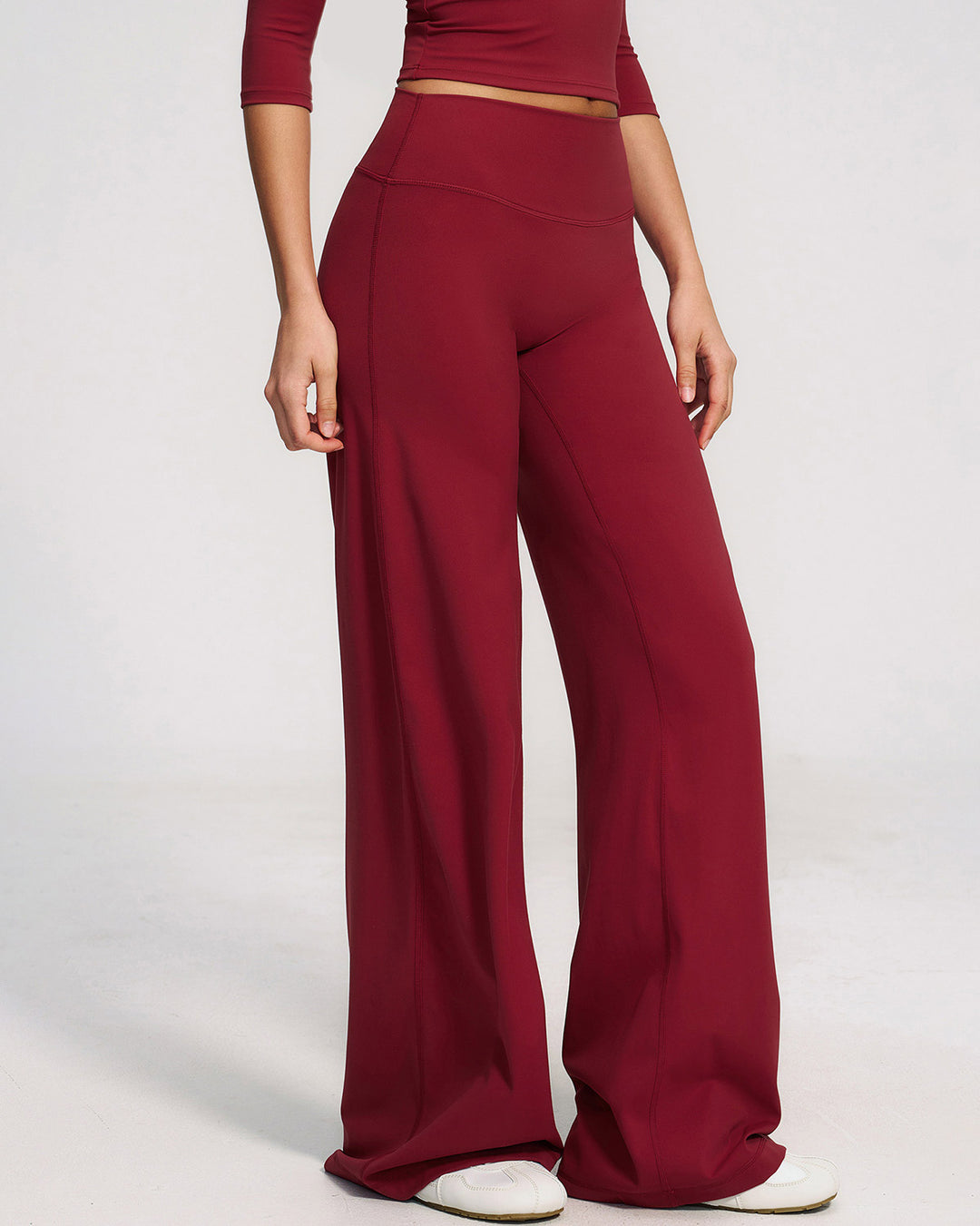 Mireya Flare Leggings - Red