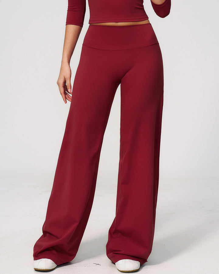 Mireya Flare Leggings - Red
