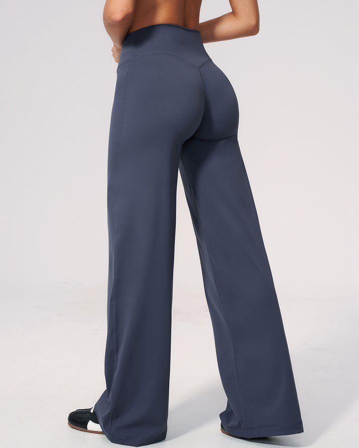 Mireya Flare Leggings - Slate Blue
