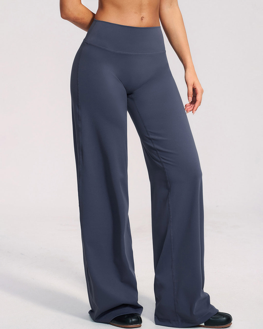 Mireya Flare Leggings - Slate Blue