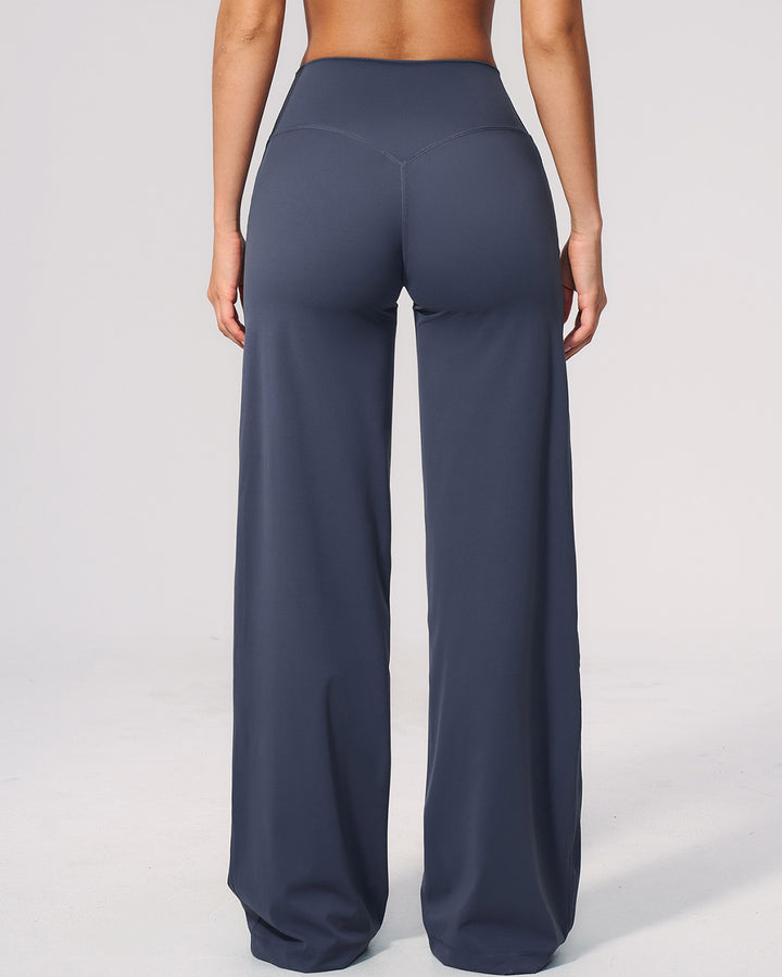 Mireya Flare Leggings - Slate Blue