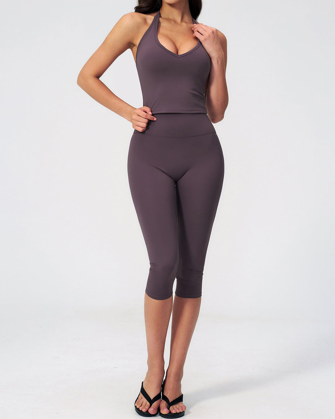 Mireya Seamless Capri - Mulberry