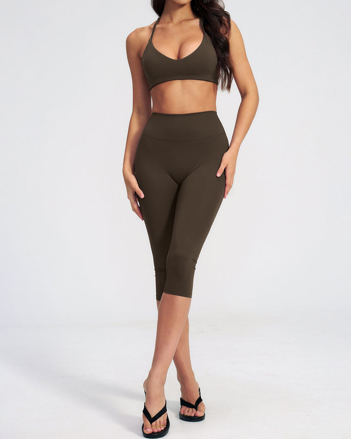 Mireya Seamless Capri - Walnut