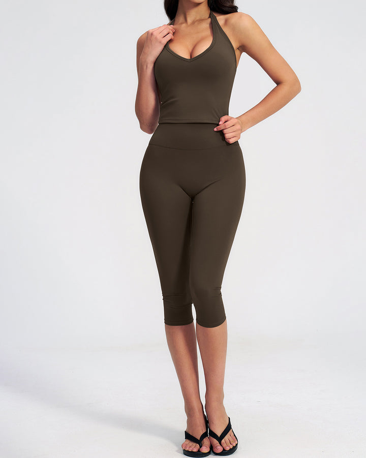 Mireya Seamless Capri - Walnut