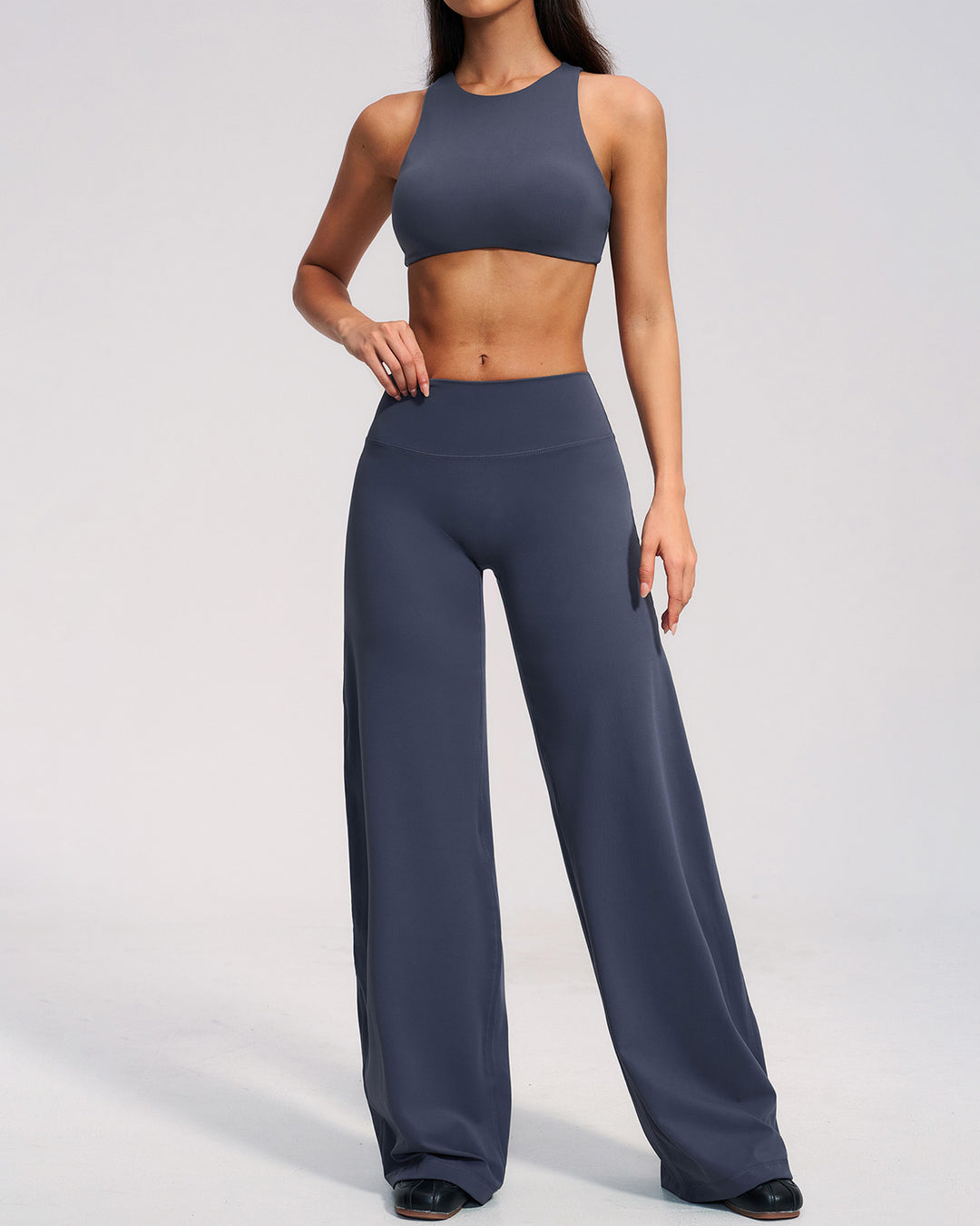 Mireya Sports Bra - Slate Blue