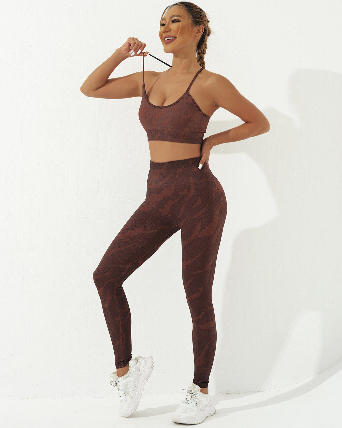 Nala Sports Bra - Brown