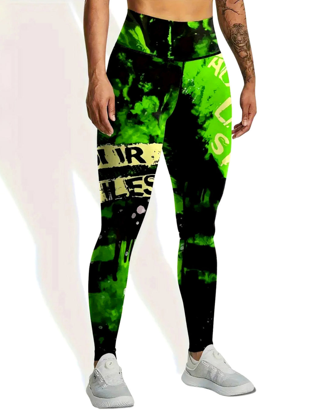 Neon Pulse Leggings - Lime