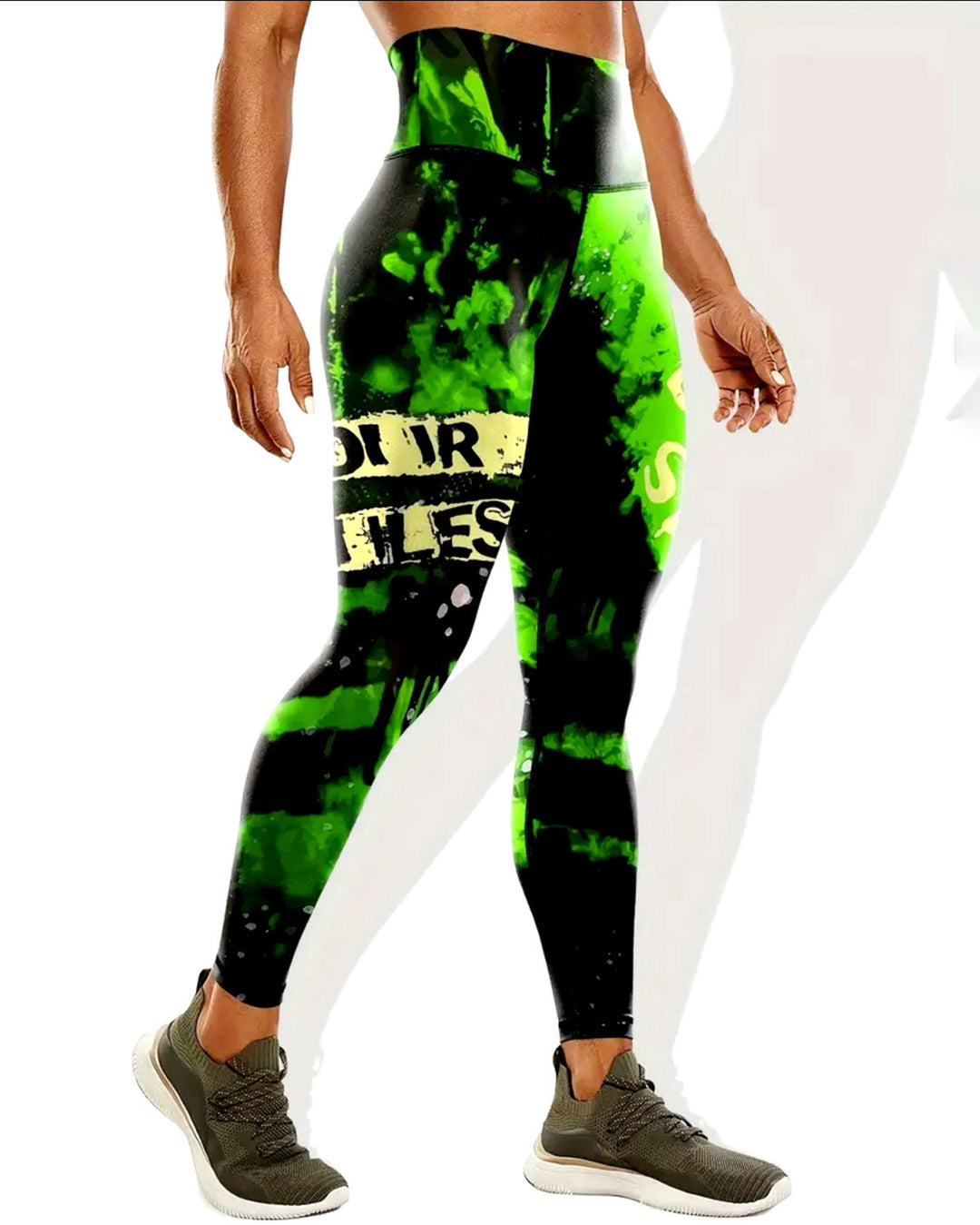 Neon Pulse Leggings - Lime
