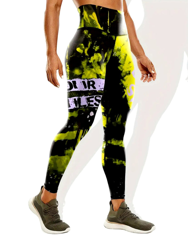 Neon Pulse Leggings - Yellow