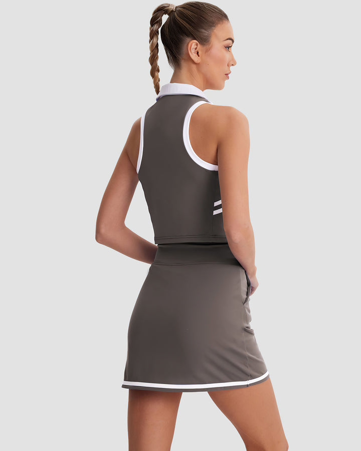 Nereida Crop Top - Brown