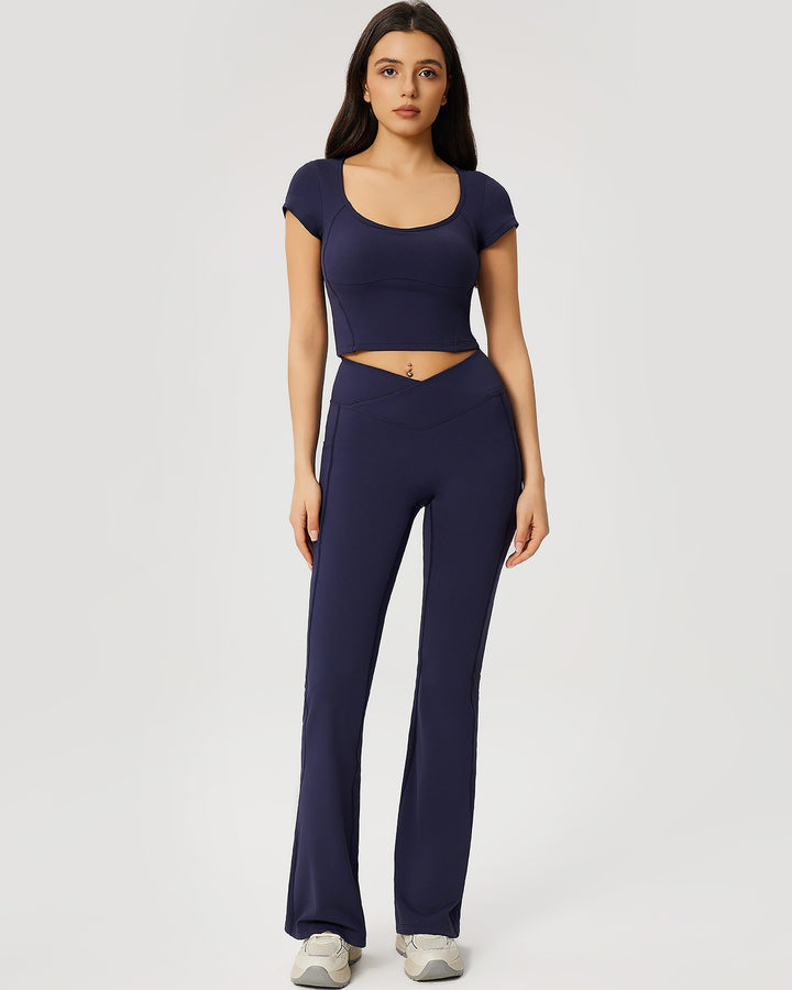 Neriah Crop Top - Navy