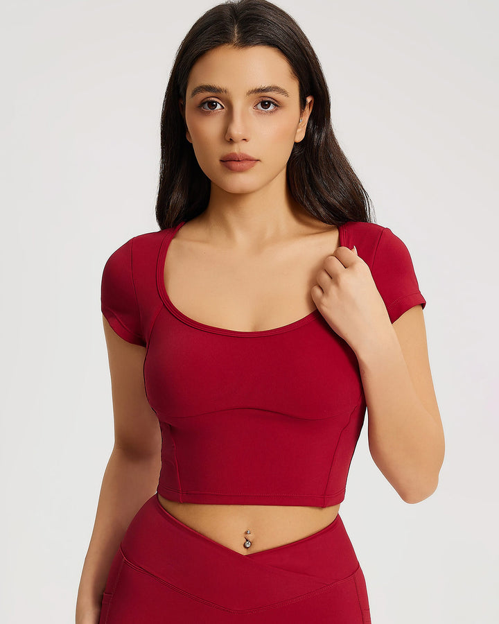 Neriah Crop Top - Red