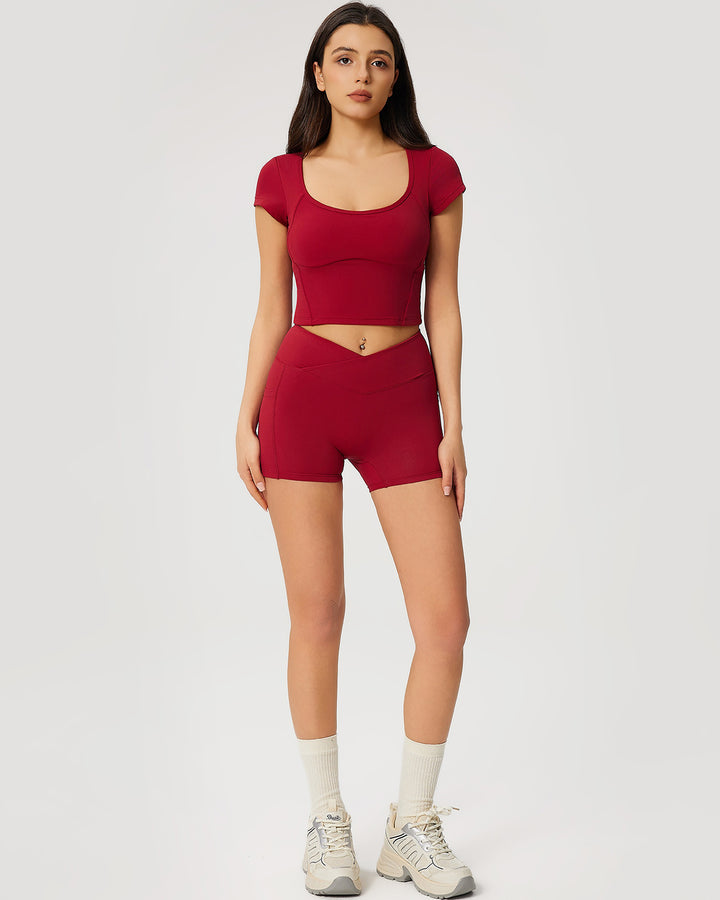 Neriah Crop Top - Red