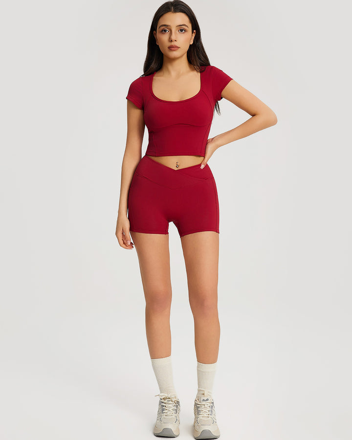 Neriah Crop Top - Red