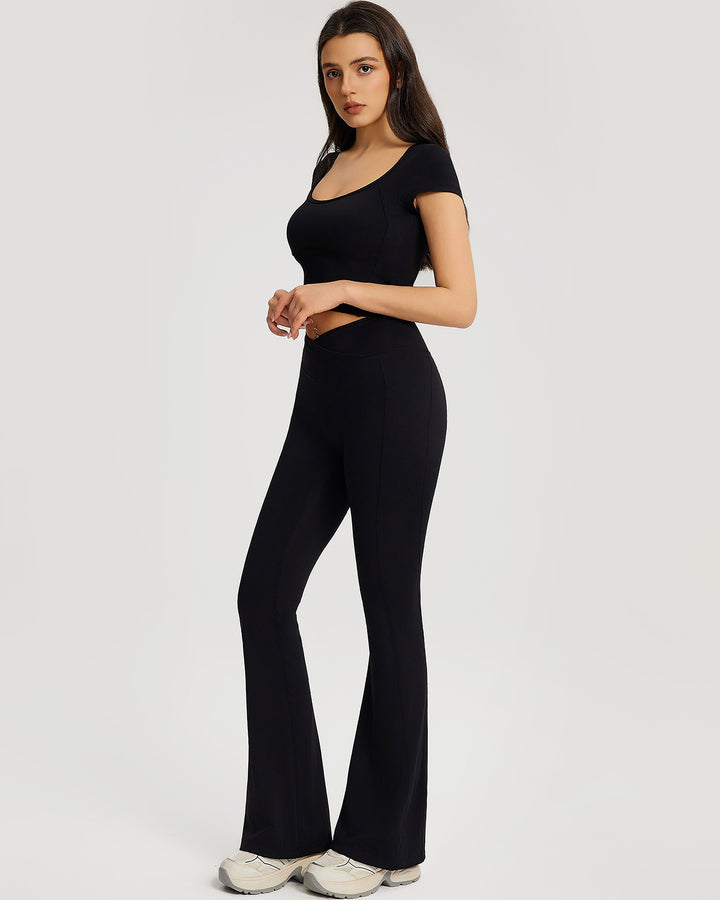 Neriah Flare Leggings - Black