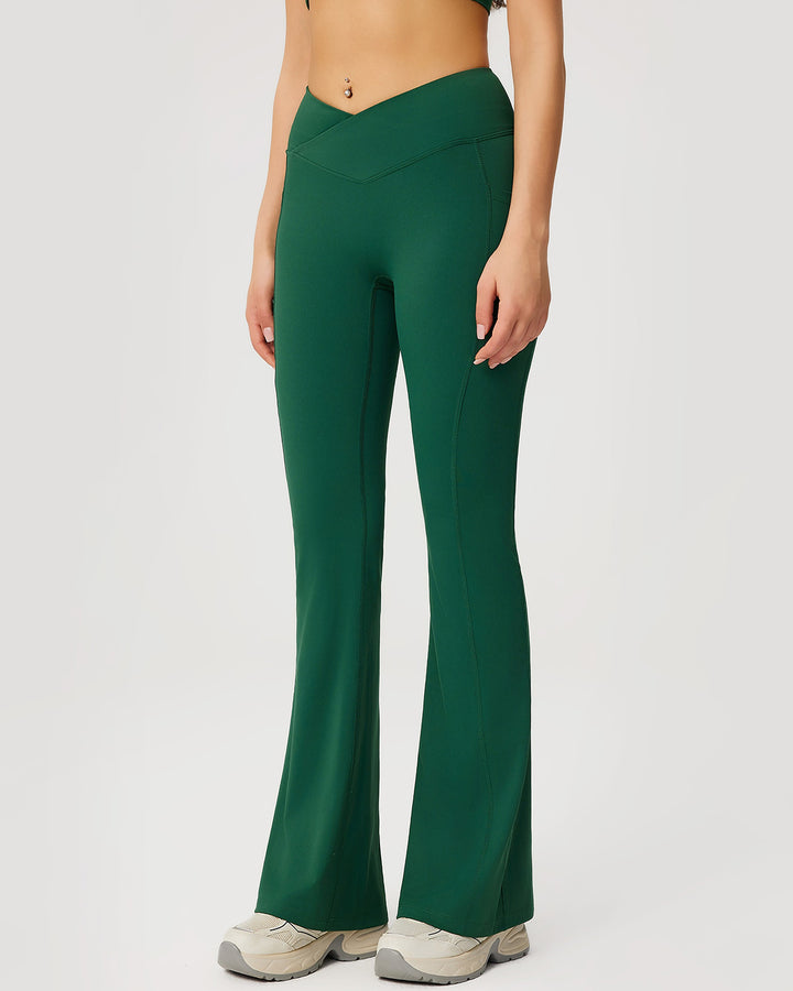 Neriah Flare Leggings - Green