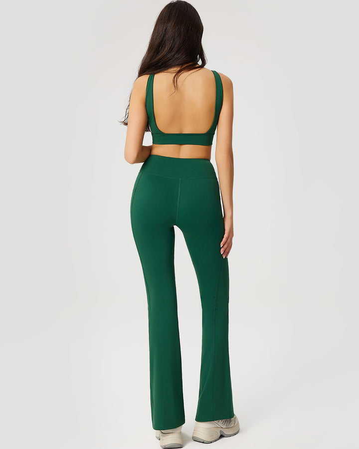 Neriah Flare Leggings - Green