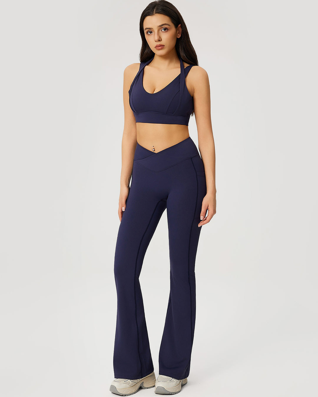 Neriah Flare Leggings - Navy