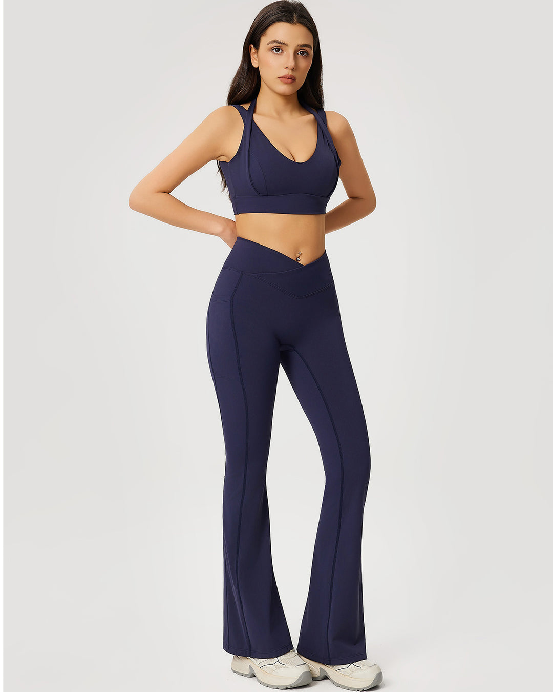 Neriah Flare Leggings - Navy