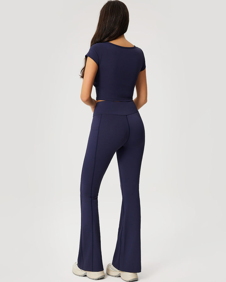Neriah Flare Leggings - Navy