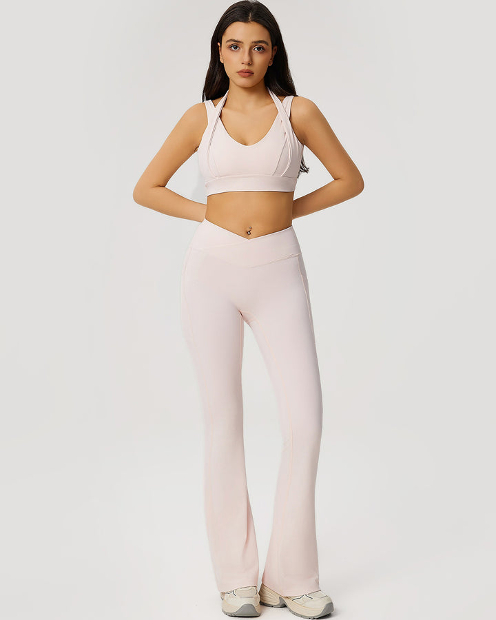 Neriah Flare Leggings - Pink