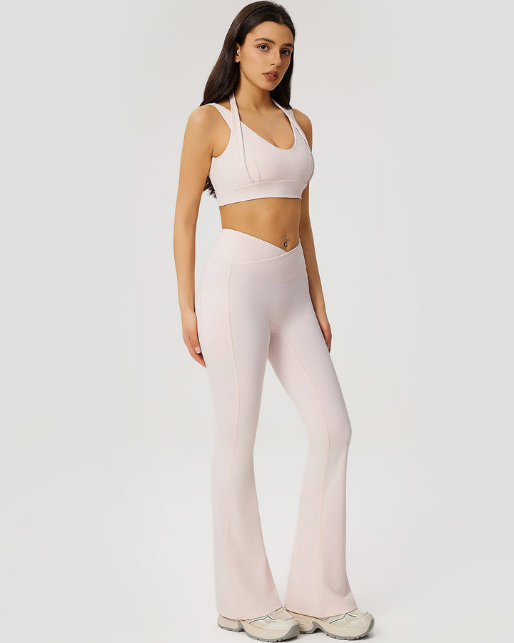 Neriah Flare Leggings - Pink